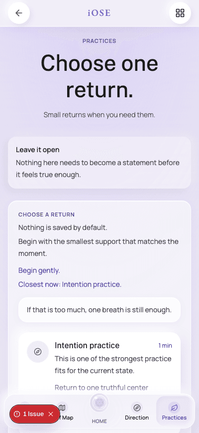 Practices — Quiet supports for the work, whenever you need them.